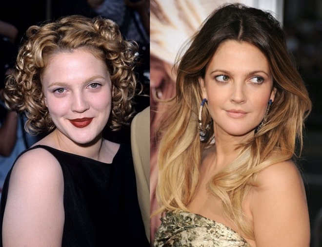 Drew Barrymore Before And After Plastic Surgery Boobs 